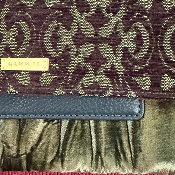 LIKE NEW. HAMMITT AJ LEATHER ANTIQUE ATELIER STUDDED SNAP CROSSBODY PURSE - Picture 3 of 6